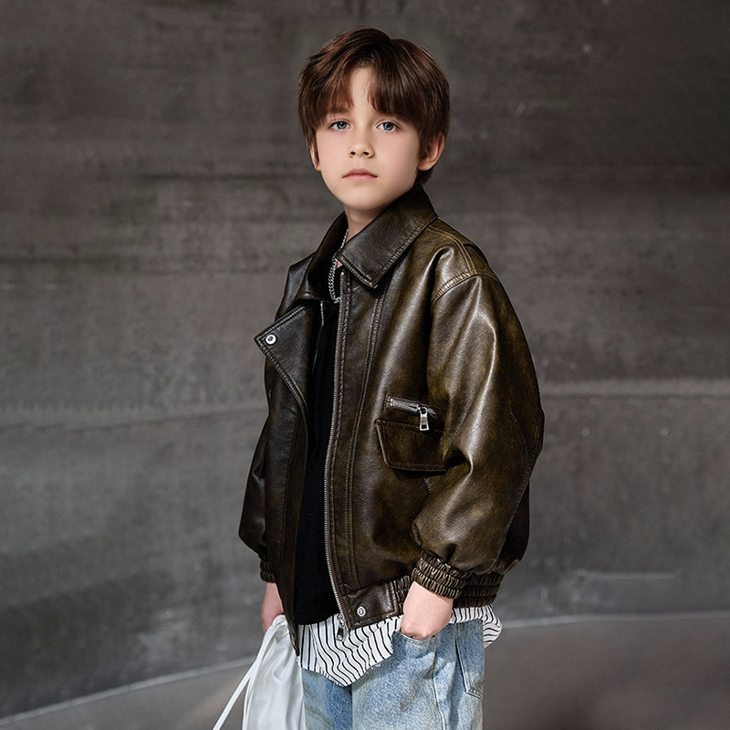 Streetwear Brands Logo - Jongens donkergroene waterdichte winddichte jas 2-12Y