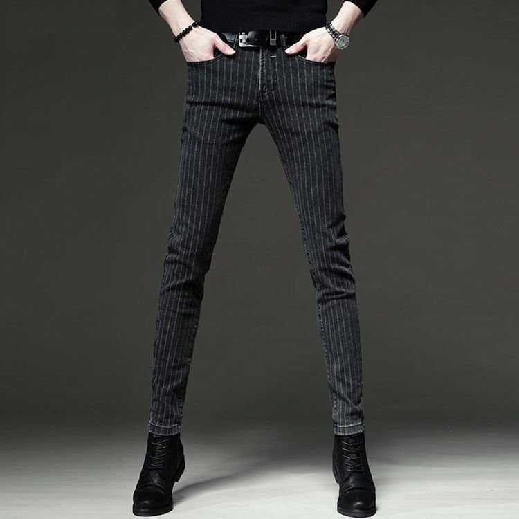 Streetwear Brand Denim - Gestreepte jeans 2025, trendy merk herfst