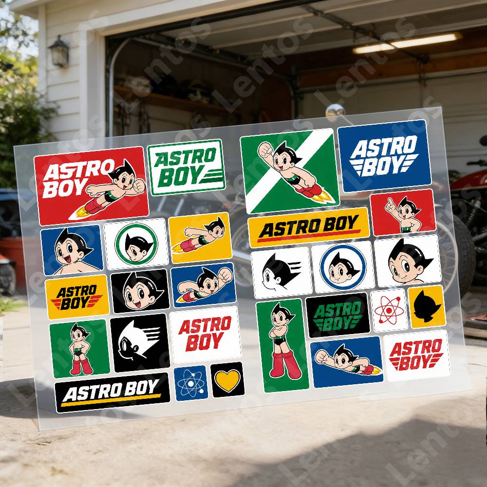 Streetwear Brand Stickers - A-astr-o B-oy reflecterende motorfietsstickers waterdichte vinylstickers
