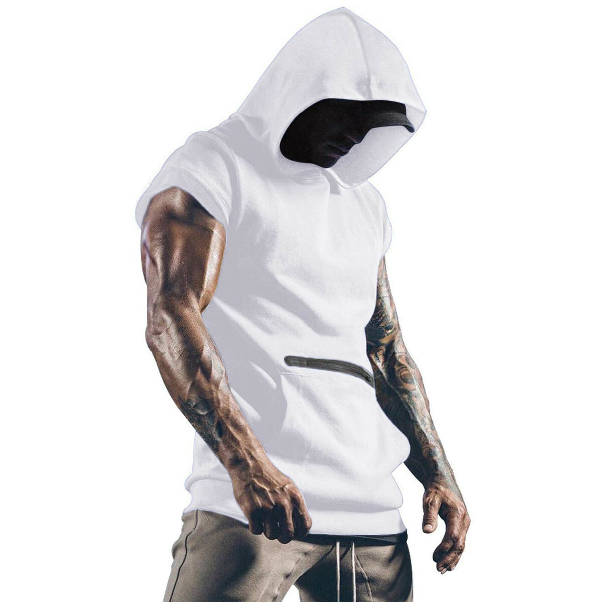 Urban Streetwear Brand - Effen Kleur 2026 Gloednieuwe Heren Tanktops