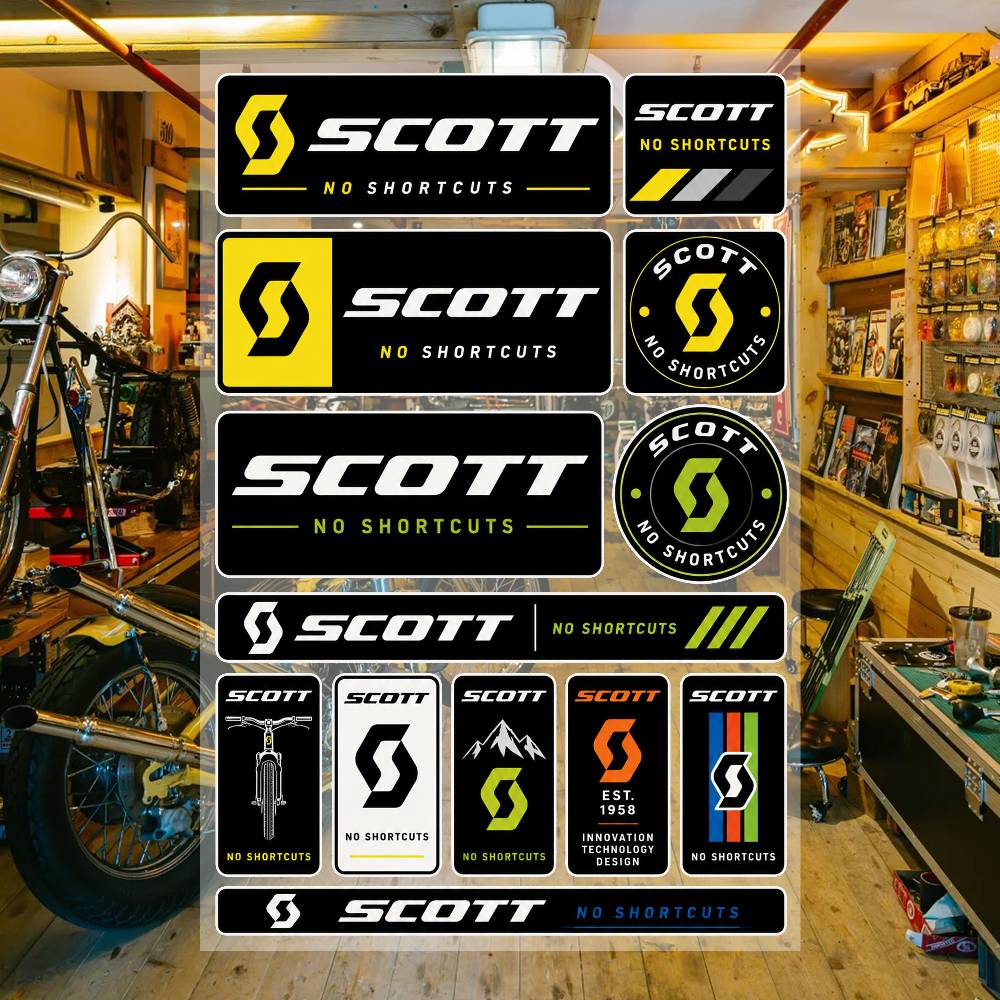 Streetwear Brand Stickers - S-cO-tt Waterdichte Vinyl Stickers voor Auto,