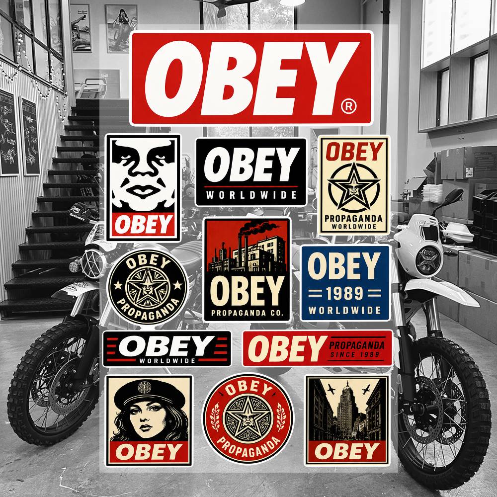 Streetwear Brand Stickers - O-BEY waterdichte vinylstickers voor auto, motorfiets,