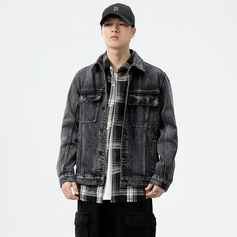 Streetwear Brand Jacket - 2026 Herfst/Winter Grijs Streetwear Merk Amerikaans
