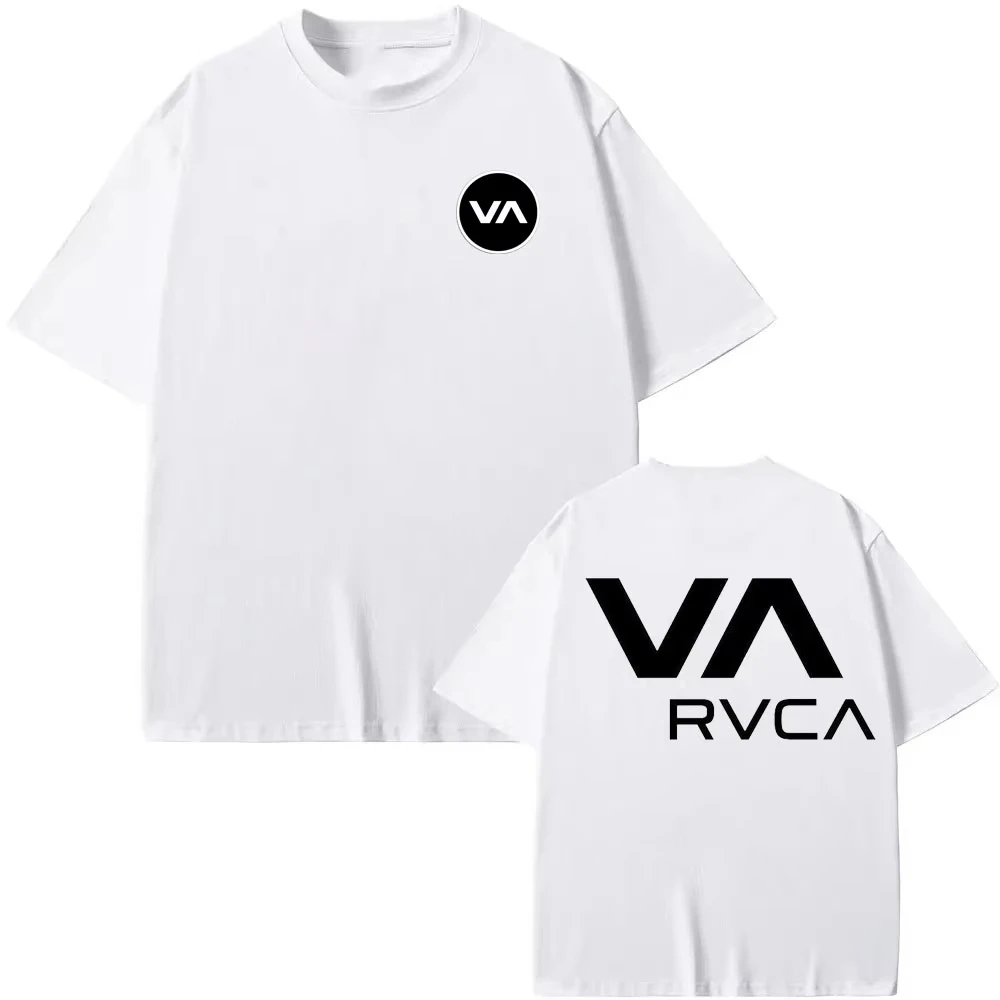 Urban Streetwear Brand - RVCA T-shirt Zwart T-shirt Zomer Katoenen