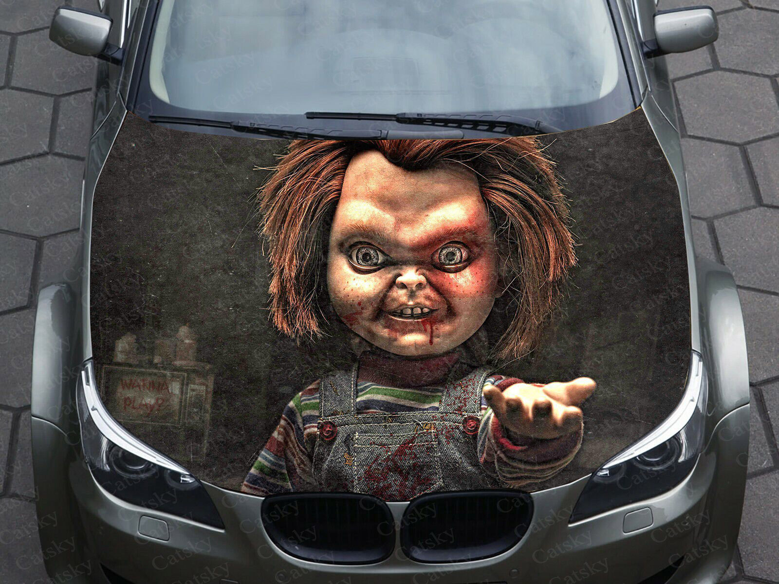 Chucky Horror Films Auto Decal - Streetwear Brand Stickers recensie en prijs