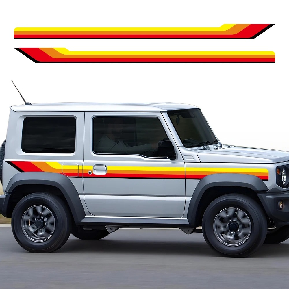 2 Stuks Auto Taille Lijn Stick - Streetwear Brand Stickers recensie en prijs