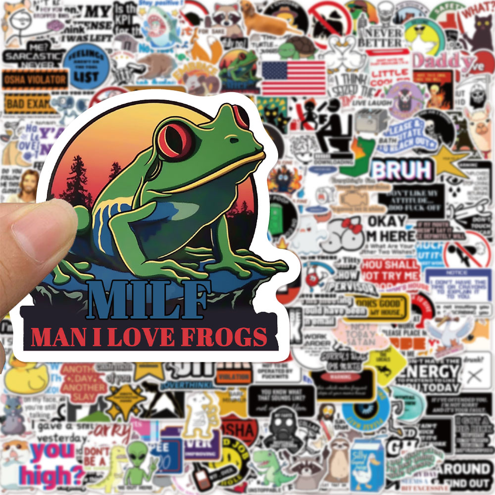 50/100/200PCS Fun Prank Meme C - Streetwear Brand Stickers recensie en prijs