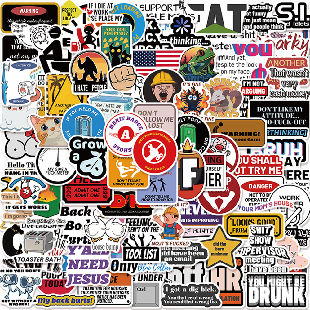 50/100/200PCS Fun Prank Meme C - Streetwear Brand Stickers recensie en prijs