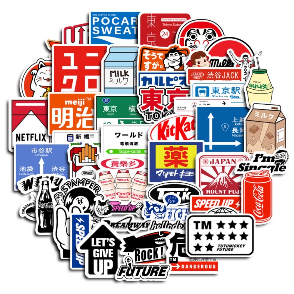 50 stuks Tokyo Story Cartoon S - Streetwear Brand Stickers recensie en prijs
