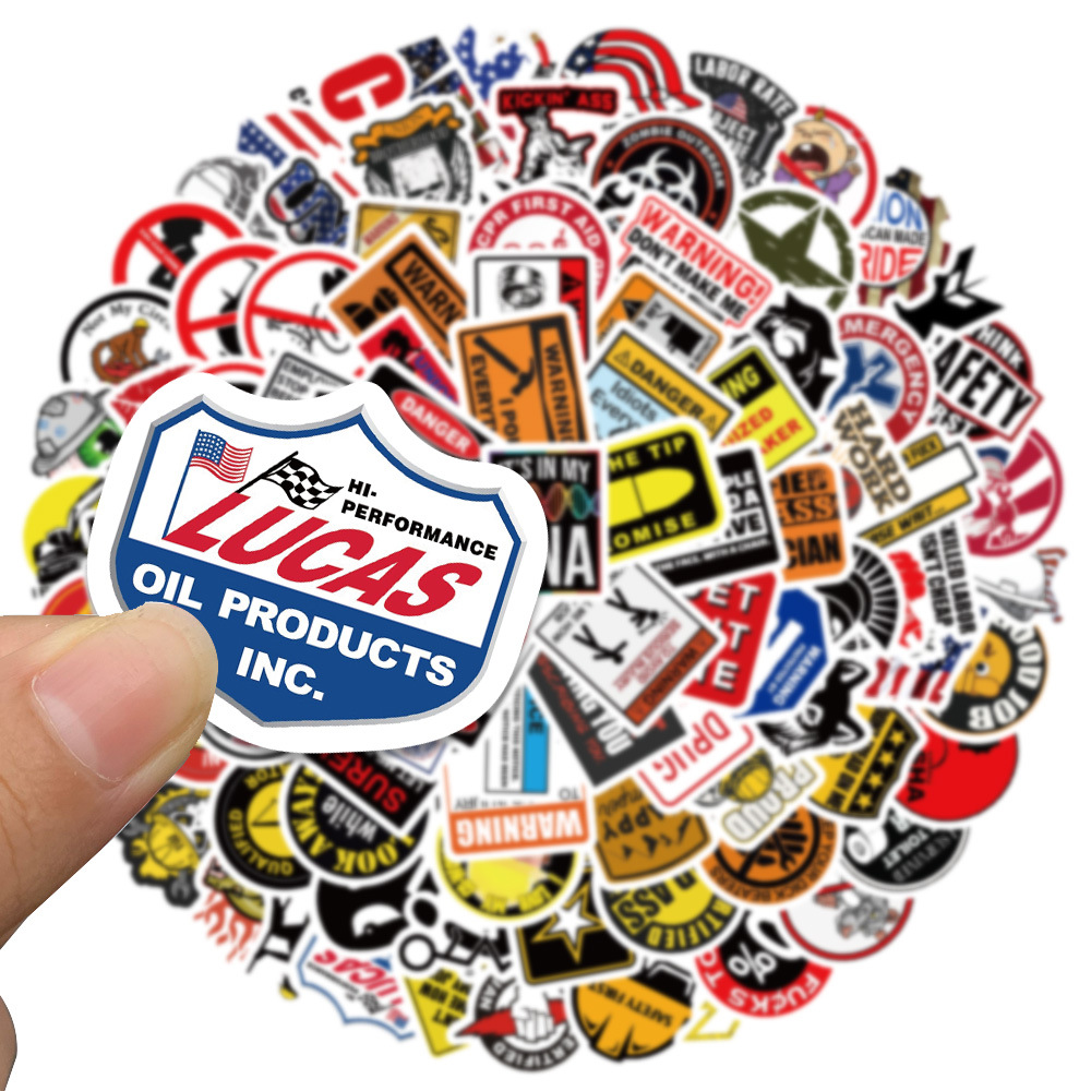 98PCS Grappige harde hoed merk - Streetwear Brand Stickers recensie en prijs
