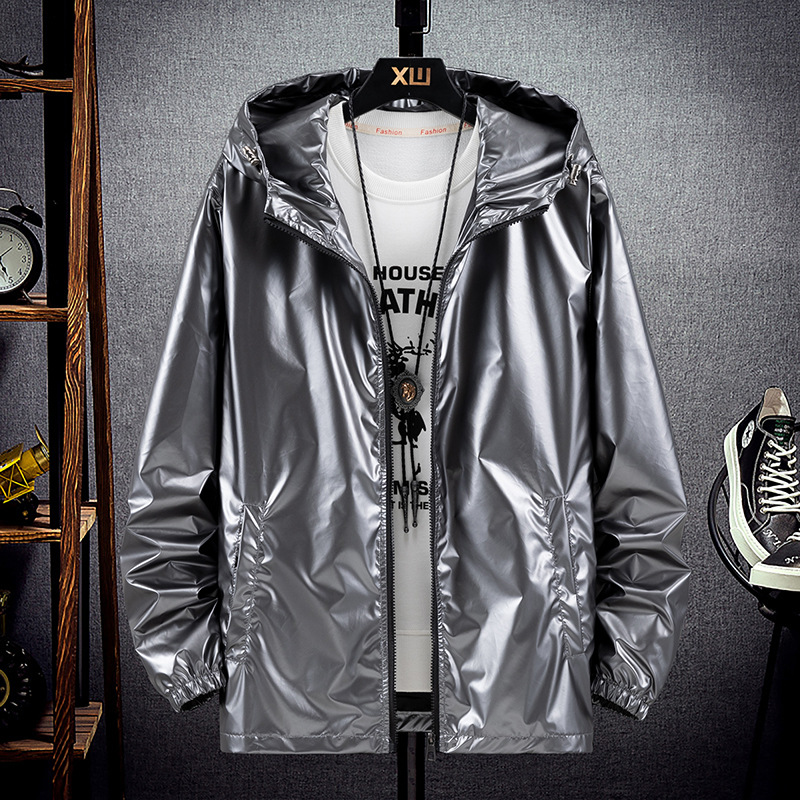 Lente- en herfstglanzende jas, - Streetwear Brand Jacket recensie en prijs
