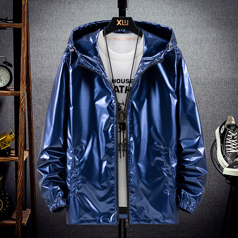 Lente- en herfstglanzende jas, - Streetwear Brand Jacket recensie en prijs